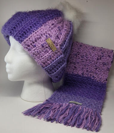 Passion Flower w/ Fringe Scarf