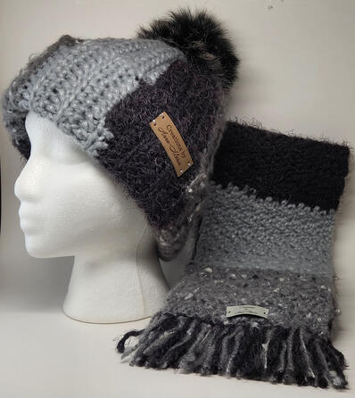 Moonless Night w/ Fringe Scarf